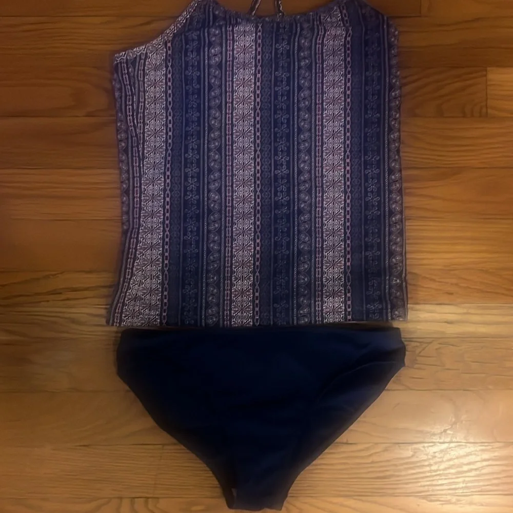 Girls Boho Tankini 2 Piece Bathing Suit Size 11/12 - Picture 3 of 5